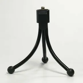 Kamerahalter Logo auf den Tisch, schwarz, Termoplast, 360 Grad Drehung